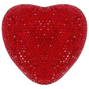 NEW Sparkling Crystal  Rhinestone Heart Bling Jewelry Valentine Ring Box…
